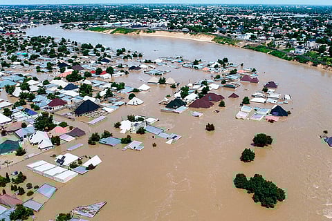 Nigeria Dam collapse: Houses are partially submerged in Maiduguri